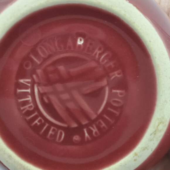 Longaberger Woven Traditions Paprika Reed Diffuser Small Round Bud Vase - Picture 5 of 5